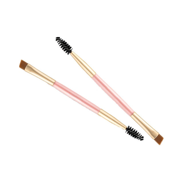 New High-grade Eyebrow Tool Double Head Eyelash brush Bevel Eyebrow Brush Gift Makeup Accessories Eyelash Box makeup brushes cosmeticarena