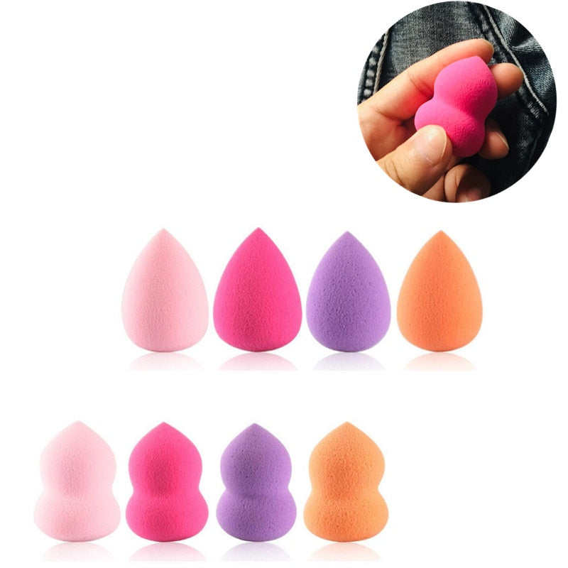 4pcs or 8pcs High Quality Multi Shape Sponge Puff Makeup Women Professional Blush Foundation Sponges Makeup Recommend Praise Hot cosmeticarena