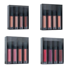 POP ITEM! 4Pcs Women Moisturizer Matte Liquid Lip Glosses Lipsticks Set Cosmetic Makeup cosmeticarena