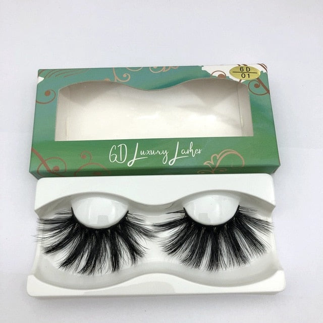 Mikiwi 7pairs 25mm long Faux 3D Mink Lashes Natural Long False Eyelashes Dramatic Volume Fake Lashes Makeup Extension Eyelashes cosmeticarena