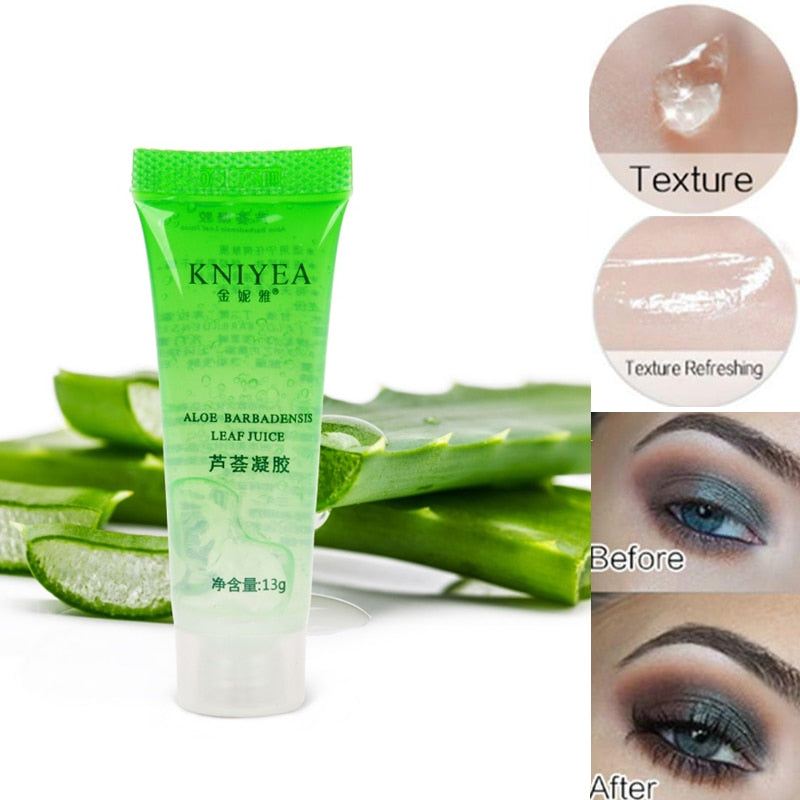 Pro Moisturizing Natural Primer Makeup Transparent Gel Aloe 100% Pure Plants Base Primer foundation Eyeshadow Skin Damage Repair cosmeticarena