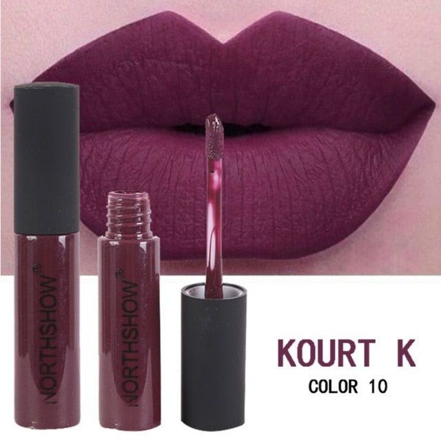 2018 classic value sexy makeup long-lasting matte liquid lipstick and FM63 makeup waterproof matte liquid lip gloss cosmeticarena