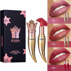 UCANBE Brand Velvet Matte Lipstick Set Luxury Queen Crown Creamy Lip Stick Gentle Pink Nude Makeup Waterproof Lasting Cosmetics cosmeticarena