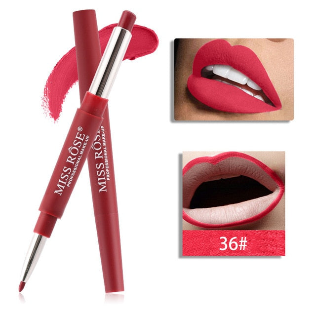 20 color lip makeup lipstick lip liner waterproof long-lasting red lip pencil lipstick nude makeup ladies cosmetics cosmeticarena