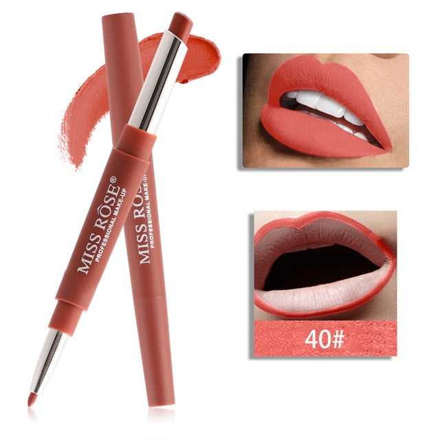 20 color lip makeup lipstick lip liner waterproof long-lasting red lip pencil lipstick nude makeup ladies cosmetics cosmeticarena