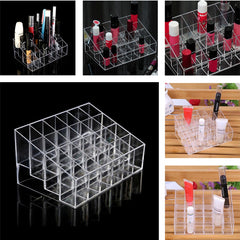 24 Grids Acrylic Lipstick Holder Cosmetics Multi-layer Box Make Up Tools Kit Beauty Accessories Display Kit cosmeticarena