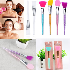 ELECOOL 2/1PCS Professional Silicone Face Mask Stirring Brush Soft Mask Mud Mixing Brush Makeup Tools for Women Face Skin Care cosmeticarena