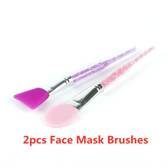 ELECOOL 2/1PCS Professional Silicone Face Mask Stirring Brush Soft Mask Mud Mixing Brush Makeup Tools for Women Face Skin Care cosmeticarena