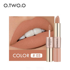 O.TWO.O 12 Colors Lips Makeup Lipstick  Lip Gloss Long Lasting Moisture Cosmetic Lipstick Red Lip Matte Lipstick Waterproof cosmeticarena