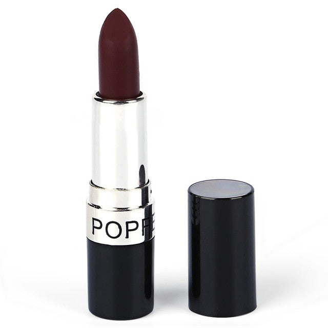 POPFEEL 20 Color Long-lasting Matte Lipstick Non-Stick Cup Waterproof/Water-Resistant Lip Makeup Easy to Wear Nude Lip Stick 19g cosmeticarena