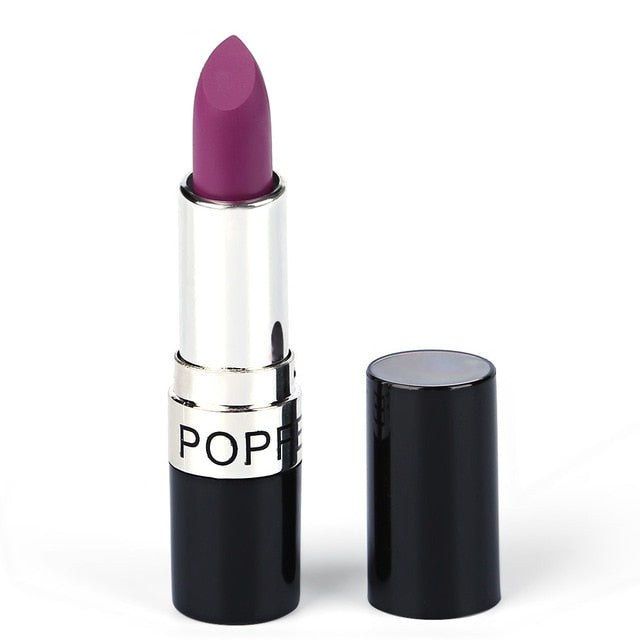 POPFEEL 20 Color Long-lasting Matte Lipstick Non-Stick Cup Waterproof/Water-Resistant Lip Makeup Easy to Wear Nude Lip Stick 19g cosmeticarena