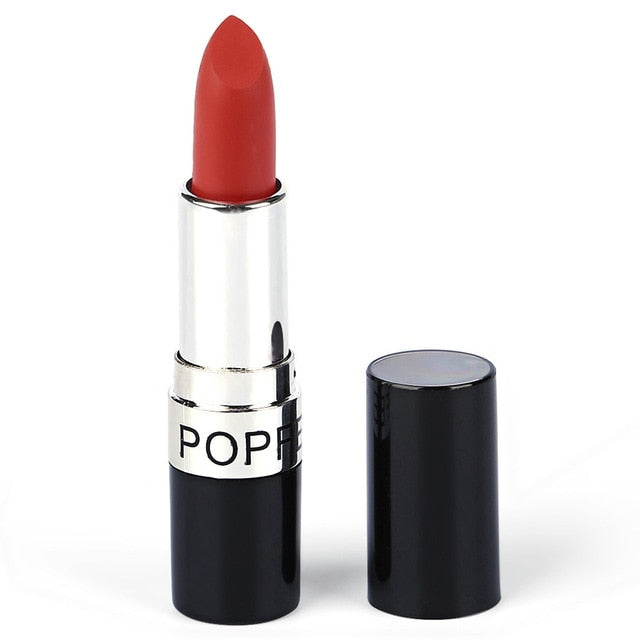 POPFEEL 20 Color Long-lasting Matte Lipstick Non-Stick Cup Waterproof/Water-Resistant Lip Makeup Easy to Wear Nude Lip Stick 19g cosmeticarena