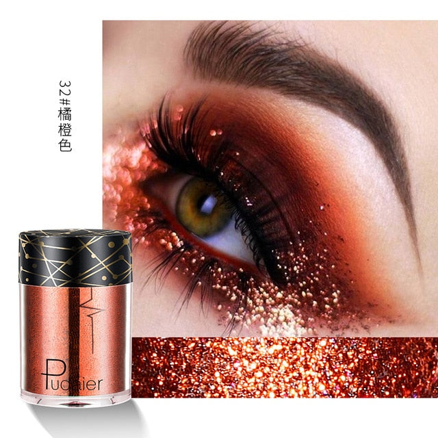 New Glitter Eye Shadow Professional Makeup Monochrome Shining Eyeshadow Universal Party Cosmetic Palete Paleta De Sombra TSLM2 cosmeticarena