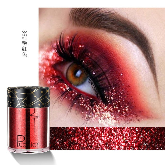 New Glitter Eye Shadow Professional Makeup Monochrome Shining Eyeshadow Universal Party Cosmetic Palete Paleta De Sombra TSLM2 cosmeticarena