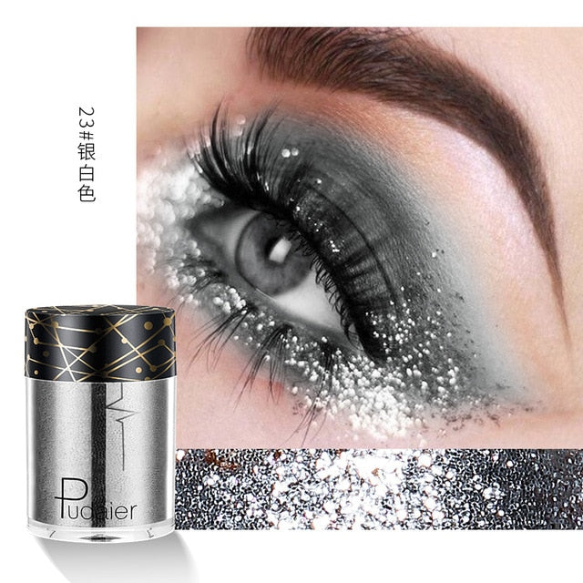 New Glitter Eye Shadow Professional Makeup Monochrome Shining Eyeshadow Universal Party Cosmetic Palete Paleta De Sombra TSLM2 cosmeticarena