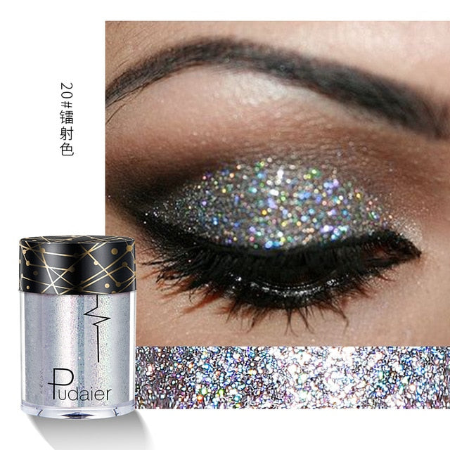 New Glitter Eye Shadow Professional Makeup Monochrome Shining Eyeshadow Universal Party Cosmetic Palete Paleta De Sombra TSLM2 cosmeticarena