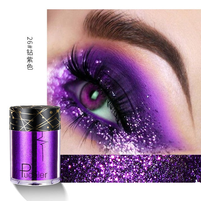 New Glitter Eye Shadow Professional Makeup Monochrome Shining Eyeshadow Universal Party Cosmetic Palete Paleta De Sombra TSLM2 cosmeticarena