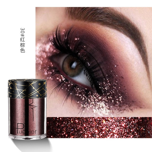 New Glitter Eye Shadow Professional Makeup Monochrome Shining Eyeshadow Universal Party Cosmetic Palete Paleta De Sombra TSLM2 cosmeticarena