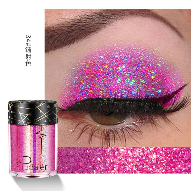 New Glitter Eye Shadow Professional Makeup Monochrome Shining Eyeshadow Universal Party Cosmetic Palete Paleta De Sombra TSLM2 cosmeticarena