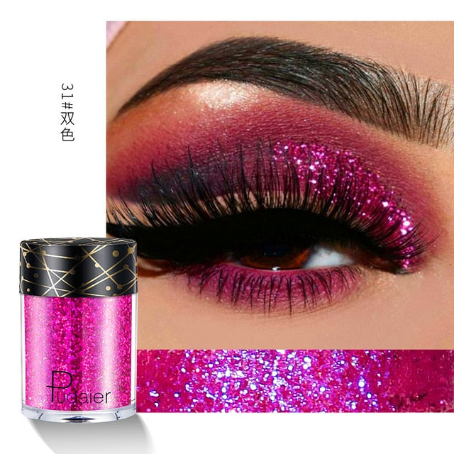 New Glitter Eye Shadow Professional Makeup Monochrome Shining Eyeshadow Universal Party Cosmetic Palete Paleta De Sombra TSLM2 cosmeticarena