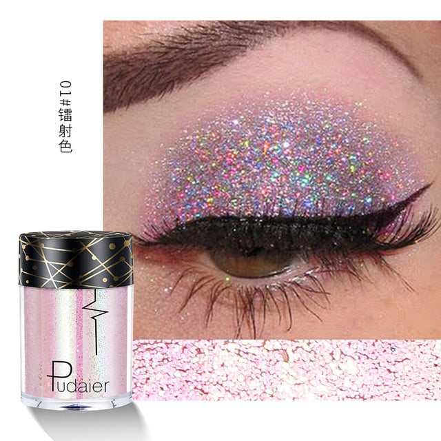 New Glitter Eye Shadow Professional Makeup Monochrome Shining Eyeshadow Universal Party Cosmetic Palete Paleta De Sombra TSLM2 cosmeticarena