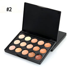 15 Colors Natural Professional Concealer Palettes Long-lasting Foundation Eyeshadow Face Contour Palette Makeup Foundation TSLM2 cosmeticarena
