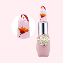 Waterproof Transparent Flower Jelly Lipstick Temperature Change Color Lip Balm Long Lasting Moisturizer Lip Cosmetic Makeup Tool cosmeticarena