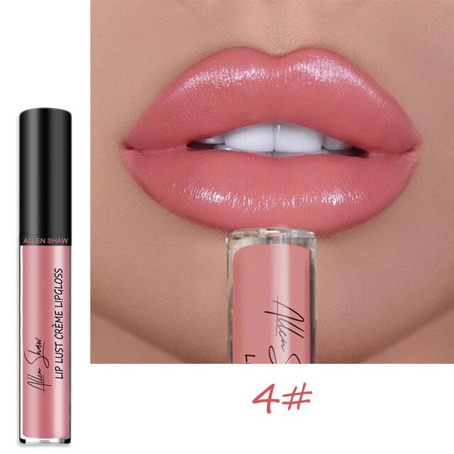 Nude Glitter Shimmer Liquid Lipstick Cosmetics Lips Gloss Long Lasting Waterproof Colorful Lipgloss Makeup Pigment Sexy Women cosmeticarena
