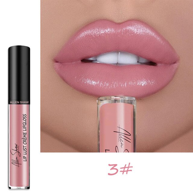 Nude Glitter Shimmer Liquid Lipstick Cosmetics Lips Gloss Long Lasting Waterproof Colorful Lipgloss Makeup Pigment Sexy Women cosmeticarena