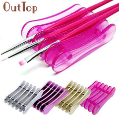 5 Grid Nail Art Penholder Nails Salon Brush Rack Accessory Tool Manicure UV Gel Crystal Brush Storage holder Dropship 30p113 cosmeticarena