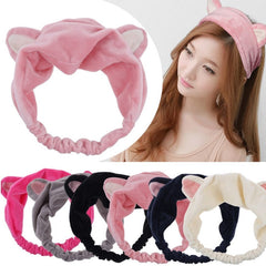 New Arrival Cute Womens Girls Headband Cat Ears Hairband Party Gift Headdress Hair Accessories Makeup Cleaning Tools cosmeticarena