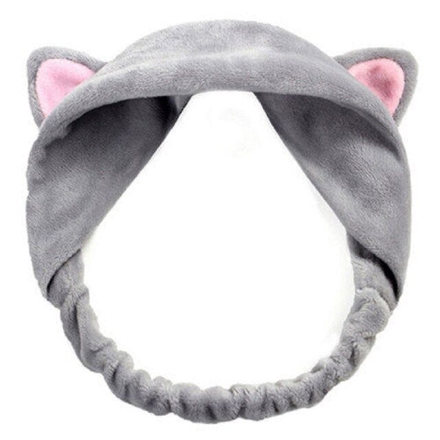 New Arrival Cute Womens Girls Headband Cat Ears Hairband Party Gift Headdress Hair Accessories Makeup Cleaning Tools cosmeticarena