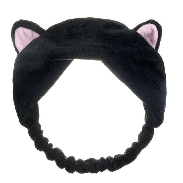 New Arrival Cute Womens Girls Headband Cat Ears Hairband Party Gift Headdress Hair Accessories Makeup Cleaning Tools cosmeticarena