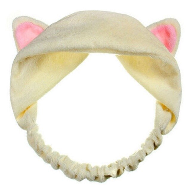 New Arrival Cute Womens Girls Headband Cat Ears Hairband Party Gift Headdress Hair Accessories Makeup Cleaning Tools cosmeticarena