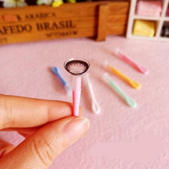 Contact Lens Accessories Inserter Silica Gel Tweezers Container Eyewear Supplies Useful Clamps Travel Contact Lens Stick cosmeticarena