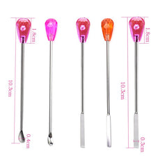Pink Permanent Makeup Eyebrow Tattoo Microblading Ink Mixer Pigment Mixing Stirring Rods Sticks Body Art Accessories cosmeticarena