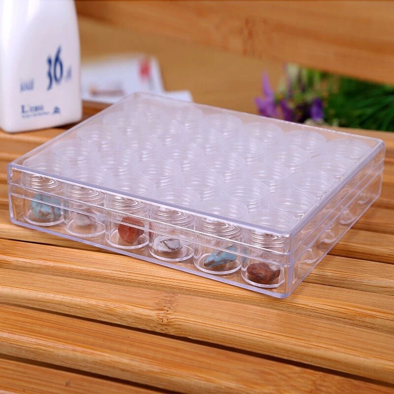 NEW 30 Grids Diamond Embroidery Storage Box Diamond Painting Accessories Boxes Case Cross Stitch Tools cosmeticarena