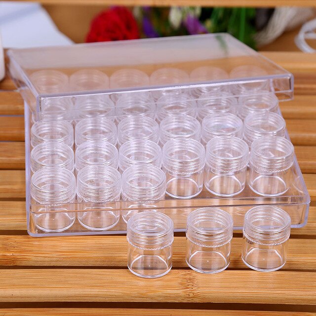 NEW 30 Grids Diamond Embroidery Storage Box Diamond Painting Accessories Boxes Case Cross Stitch Tools cosmeticarena