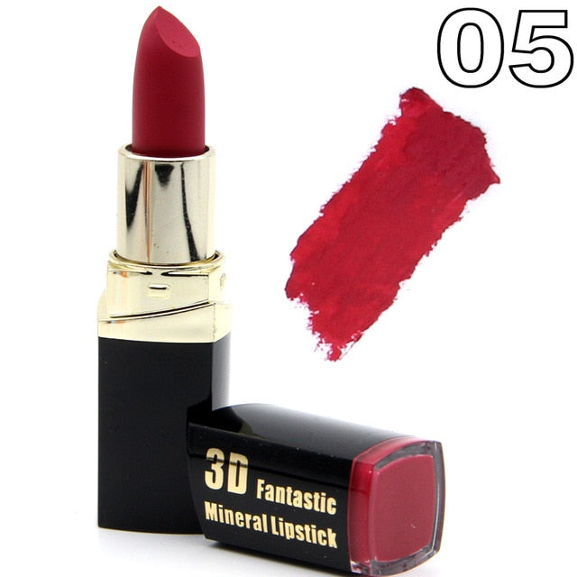 Miss Rose brand batom 24color Nude Matte lipstick Matte Velvet Lipstick Beauty Red Lips batom Cosmetic long-lasting makeup cosmeticarena