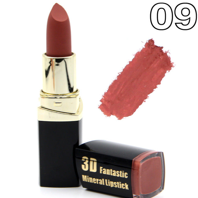 Miss Rose brand batom 24color Nude Matte lipstick Matte Velvet Lipstick Beauty Red Lips batom Cosmetic long-lasting makeup cosmeticarena