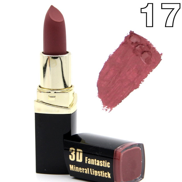 Miss Rose brand batom 24color Nude Matte lipstick Matte Velvet Lipstick Beauty Red Lips batom Cosmetic long-lasting makeup cosmeticarena