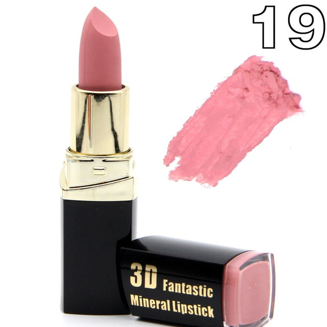 Miss Rose brand batom 24color Nude Matte lipstick Matte Velvet Lipstick Beauty Red Lips batom Cosmetic long-lasting makeup cosmeticarena