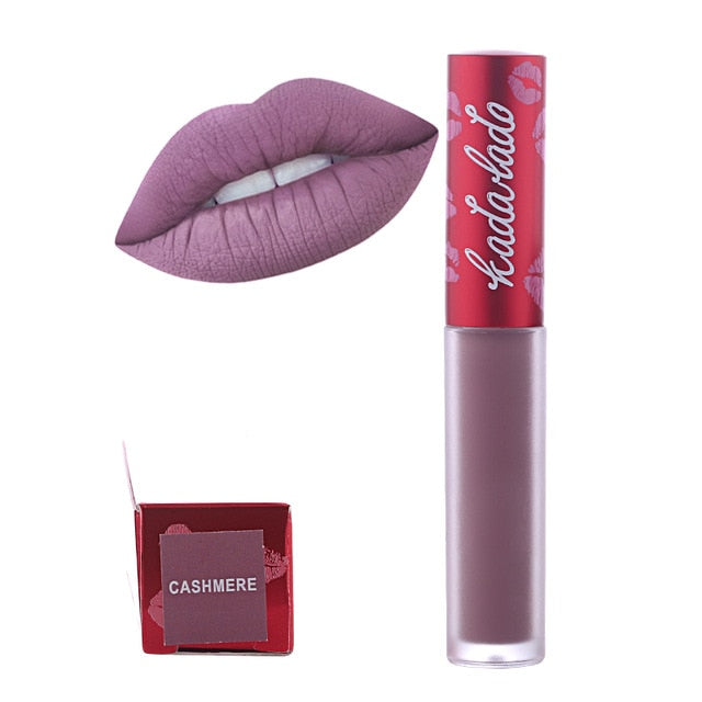 KADALADO Brand Make Up Waterproof Nude Lipstick Long Lasting Liquid Matte Lipstick Kit Lip Gloss Cosmetics Lipgloss Lip Makeup cosmeticarena