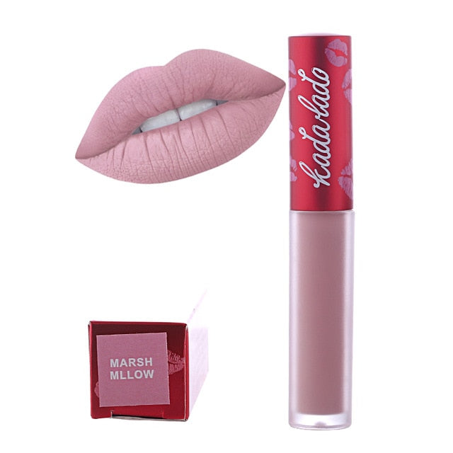 KADALADO Brand Make Up Waterproof Nude Lipstick Long Lasting Liquid Matte Lipstick Kit Lip Gloss Cosmetics Lipgloss Lip Makeup cosmeticarena