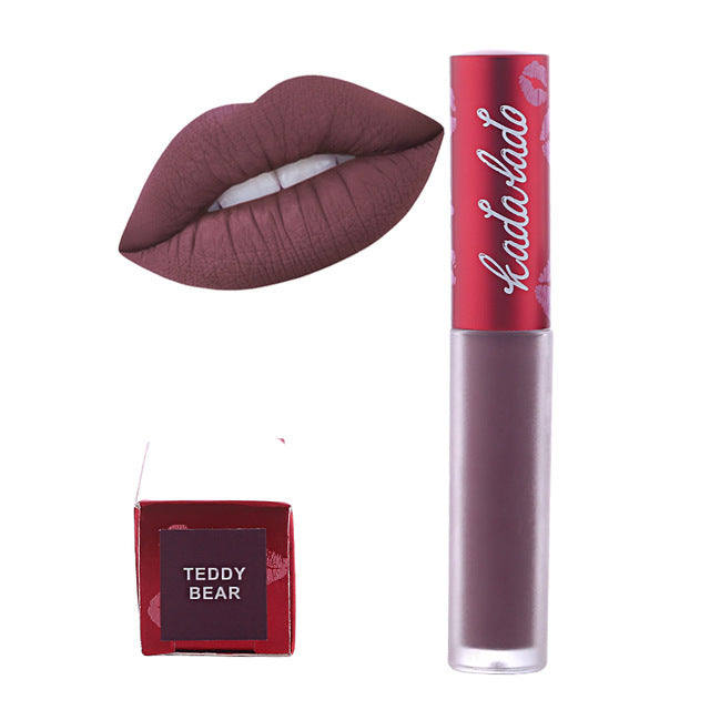 KADALADO Brand Make Up Waterproof Nude Lipstick Long Lasting Liquid Matte Lipstick Kit Lip Gloss Cosmetics Lipgloss Lip Makeup cosmeticarena