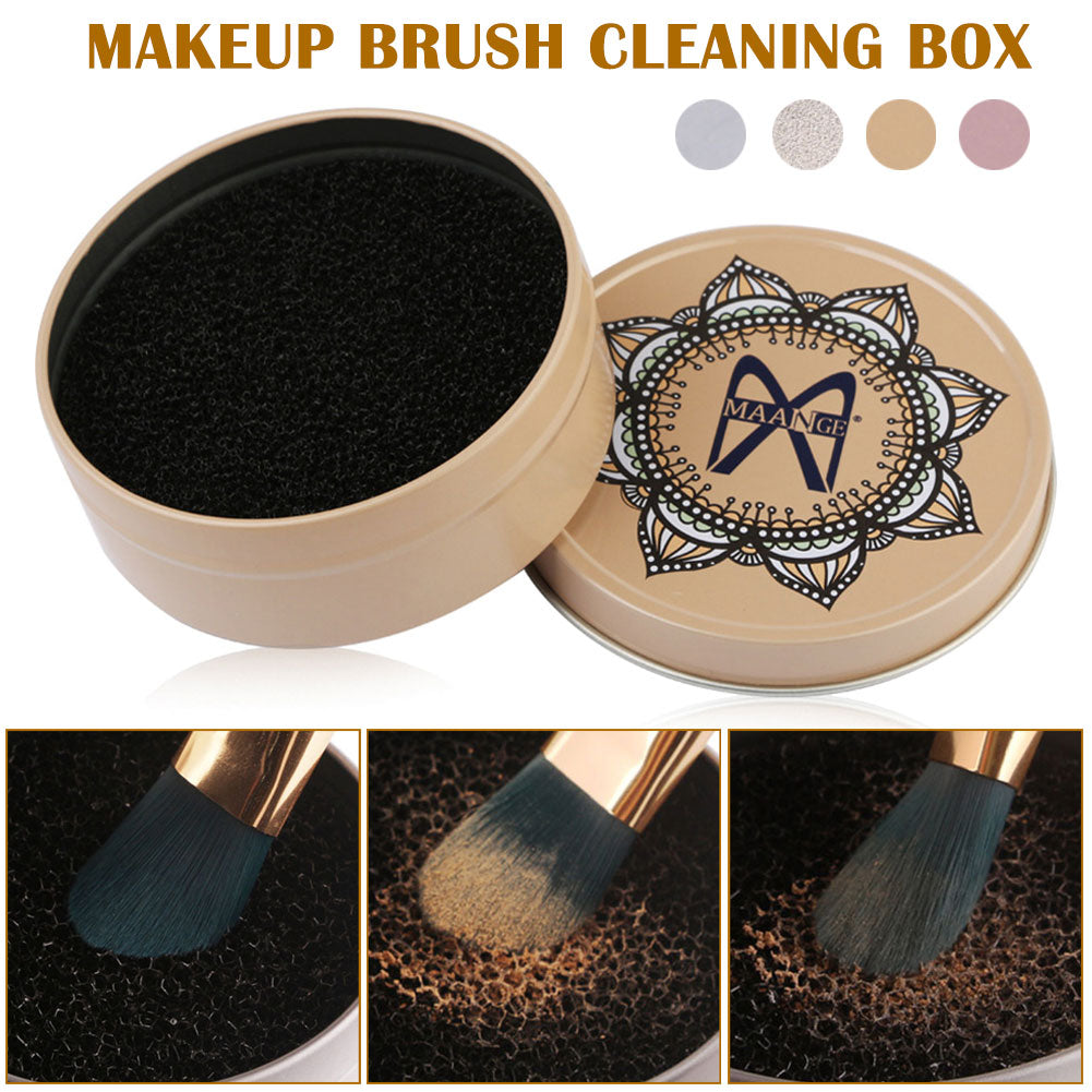 4 Styles Makeup Brush Cleaner Sponge Makeup Brushes Cleaning Mat Box Powder Brush Women Makeup Accessories cosmeticarena