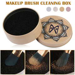 4 Styles Makeup Brush Cleaner Sponge Makeup Brushes Cleaning Mat Box Powder Brush Women Makeup Accessories cosmeticarena