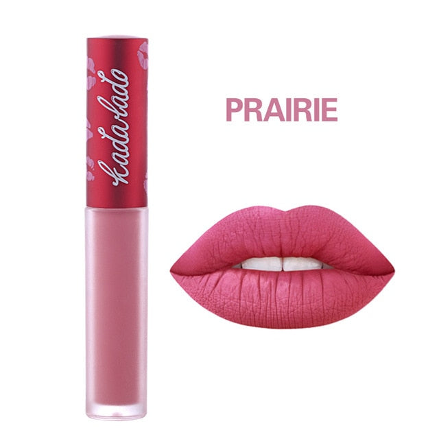 Brand Waterproof Long Lasting Nude Matte Liquid Lipstick Mate Lip Gloss Makeup Lime Kit Lipstick Pencil Cosmetics Set cosmeticarena