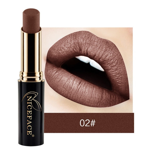 New Arrival Lip Matte Shimmer Metallic Lipstick Waterproof cosmeticarena