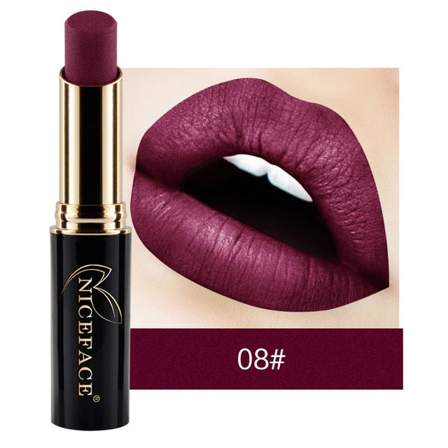 New Arrival Lip Matte Shimmer Metallic Lipstick Waterproof cosmeticarena